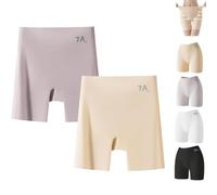 ZHCWEP Choosemuc Underwear,High-Waist & Butt-Lifting Ice Silk Panties,3-in-1 Panty Shorts,Invisible Seamless Design for Daily Wear (TG,2Pcs-d)