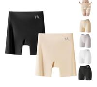 ZHCWEP Choosemuc Underwear,High-Waist & Butt-Lifting Ice Silk Panties,3-in-1 Panty Shorts,Invisible Seamless Design for Daily Wear (L,2Pcs-a)