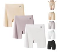 ZHCWEP Choosemuc Underwear,High-Waist & Butt-Lifting Ice Silk Panties,3-in-1 Panty Shorts,Invisible Seamless Design for Daily Wear (TG,3Pcs-c)