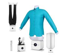 ZHDANB 1400W Machine à Repasser Automatique, Séchage 360°sans Angles Morts, Chauffe à 50-70°C, Repassage Rapide en 8 Minutes, défroisseur Vapeur Vertical, pour Chemises,Pantalons,Chaussures 4in1