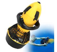ZHDANB Scooter sous Marin 5.2 km/h Profondeur 20 m Moteur DC 500w Autonomie 50 Min Scooter plongée apnée pour Sports Nautiques plongée sous-Marine et Natation Yellow