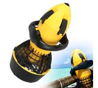 ZHDANB Scooter sous Marin Moteur DC 500w 5.2 km/h Profondeur 20 m Autonomie 50 Min Scooter plongée apnée pour Sports Nautiques plongée sous-Marine et Natation Yellow