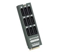 Zhdbchyuu 1 Set PH519 M2 PCIe SATA6Gbps 9-Port Expansion Card Nvme Mkey Supports Network Storage Hard Disk Expansion with Shell