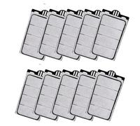 Zhdbchyuu 10 Pack Cartridges Turtle Tank Filter Replacement Plates, Suitable for 3.5W 74GPH Low Water Turtle Tank Filter