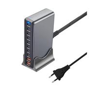 Zhdbchyuu 10 Ports 800W GaN Fast Charging PD3.1 USB C Type C Fast Charger Station Adapters for Multiple Devices EUR Plug EU Plug