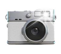 Zhdbchyuu 1080P HD 8MP Mini Retro Digital Camera Pocket Camera CCD for Students Featuring Filters and Leather-Textured Finish Gift