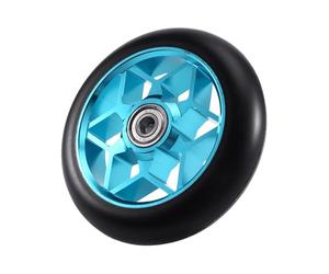 Zhdbchyuu 110mm Scooter Wheels Replacement Stunt Scooter Aluminum Wheel Hub Kick Scooter Accessories with Bearings Light Blue