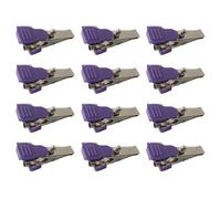 Zhdbchyuu 12Pcs Multi-Function ECG/EKG Alligator Clip Electrodes for Animals Veterinary Or to Use with Banana Plug and Fix Cables