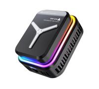 Zhdbchyuu 15W Phone Cooling Semiconductor Mobile Phone Radiator Cooler Fan Magnetic Back Clamp RGB Radiator for Phones Gaming