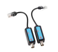 Zhdbchyuu 1Pair 10/100Mbps 1CH Passive IP Network Coaxial Transmitter Receiver Extender Over Coax Stable Transmission