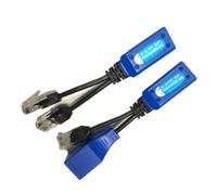 Zhdbchyuu 1pair RJ45 Splitter Combiner Upoe Cable Kit POE Adapter Cable Connectors Passive Power Cable