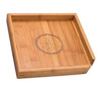 Zhdbchyuu 1Pc Square Tea Set Tray Chinese Style Bamboo Tea BoxCanister Tea Service Gadgets Tea Storage Tray for Storage Puer Tea