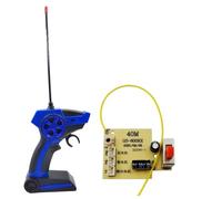 Zhdbchyuu 2.4G 4CH Remote Control Transmitter and Receiver Module Accessories Replacement for RC Remote Control Car Blue