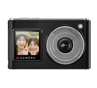 Zhdbchyuu 2.8 inch 5K HD 21MP Digital Camera Front and Rear Dual Screens for Students, Selfie, Outdoor Photography Portable Black