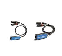 Zhdbchyuu 2-Channel XLR to RJ45 Network Cable Extender Audio Network Box Isolation Extender 500 Meters Transmission Male + Female