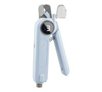 Zhdbchyuu 2-in-1 Dog and Cat Nails Grinder and Clipper 3-Speed Adjustable Electric with Manual Head LED Light for Safe Trimming A