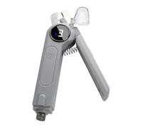 Zhdbchyuu 2-in-1 Dog and Cat Nails Grinder and Clipper 3-Speed Adjustable Electric with Manual Head LED Light for Safe Trimming B
