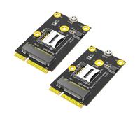 Zhdbchyuu 2 In1 Mini PCI-E to TF Card USB2.0 and M.2 NVME Key-M SSD Adapter for NAS Industrial Control Motherboard