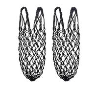 Zhdbchyuu 2 Pcs/Set Polyester Slow Feed Hay Net Hanging Large Capacity Horse Hay Bag 40inch Hay Feeder Bag Equestrian Accessory