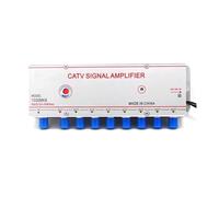 Zhdbchyuu 220V 30DB 1030MK8 1 Input 8 Output Cable TV Signal Booster Analog Digital Cable TV Signal Amplifier EUR Plug EU Plug
