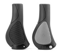 Zhdbchyuu 22MM Vintage Grips Rubber Handlebar Grip for Mountain Bike Retro Ergonomic Front Bicycle Hand Grips Black-Gray