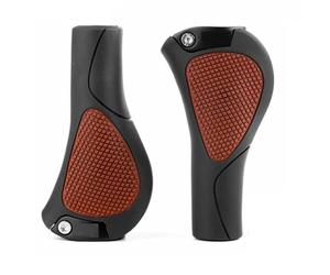 Zhdbchyuu 22MM Vintage Grips Rubber Handlebar Grip for Mountain Bike Retro Ergonomic Front Bicycle Hand Grips Black-Brown