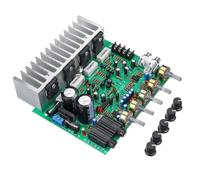 Zhdbchyuu 250W Reverb Audio Amplifier with Knob Set 2.0 Channels High Power Amplifiers HiFi PT2399 Karaoke Mic Reverberation Board