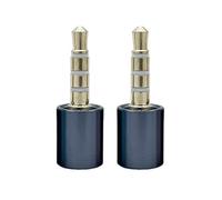 Zhdbchyuu 2PCS 3.5mm MIC Blocker - Mic Lock Privacy Protection Data Security Sound Locking Device for Smartphones Black Gray