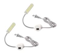 Zhdbchyuu 2pcs 30 LED Sewing Machine Light with Strong Magnetic Base and Flexible Gooseneck for All Sewing Machine Light EU Plug