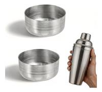 Zhdbchyuu 2Pcs Cocktail Shaker Cap Replacement 350ml Stainless Steel Drink Mixer Lid Cocktail Shaker Lid Top Spill Proof Covers