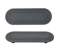 Zhdbchyuu 2PCS Diatomite Stone Sink Tray Set, Fast Drying & Water Absorbent, Ideal for Kitchen & Bathroom(30x10cm)