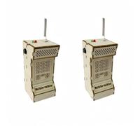 Zhdbchyuu 2PCS DIY Wireless Walkie Talkie Model Kit STEM Physics Science Experimental Tool Science Project Educational Toy