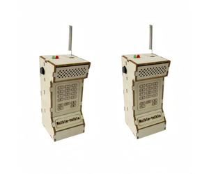 Zhdbchyuu 2PCS DIY Wireless Walkie Talkie Model Kit STEM Physics Science Experimental Tool Science Project Educational Toy