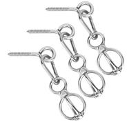 Zhdbchyuu 3pack Horse Tie Ring, Stainless Steel Tie Ring for Horses, Sturdy and Safe Horse Tack Supplies for Indoor and Outdoor