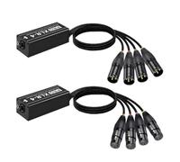 Zhdbchyuu 4 Channel 3 Pin Multi Network XLR Cable for Stage Sound Lighting and Recording Studio Male and Female to RJ45 Ethercon