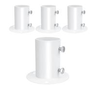 Zhdbchyuu 4 Pack 1.5" Deck Anchor Flange Stainless Steel Rod End Holder for Pool Ladder Brackets Above Ground Pool Accessories