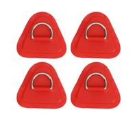 Zhdbchyuu 4 Pcs D Ring Patch Stainless Stainless Steel D Ring Triangle Patch for PVC Inflatable Boat Raft Kayak Boat Surfboard A