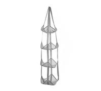 Zhdbchyuu 4-Tier Mesh Ball Storage Organizer, Basketball Holder for Garage, Sports Ball Storage for Basketballs, Toys and Snacks