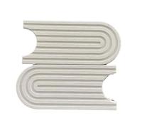 Zhdbchyuu 45x10 Kitchen Sink Water Absorbent Stone Sink Tray Fast Drying Sink Faucet Diatomite Mats for Bathroom Counter White