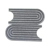 Zhdbchyuu 45x10 Kitchen Sink Water Absorbent Stone Sink Tray Fast Drying Sink Faucet Diatomite Mats for Bathroom Counter Gray