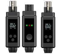 Zhdbchyuu 48V UHF Wireless Microphone Converter XLR Transmitter and Receiver Microphone Wireless System for All Kind Microphone B