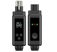 Zhdbchyuu 48V UHF Wireless Microphone Converter XLR Transmitter and Receiver Microphone Wireless System for All Kind Microphone A