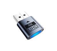 Zhdbchyuu 4K UHD DP Dummy Plug Plug and Play 1080P 60HZ Virtual Display Emulator Indicator Light Fake Load DP Ghost Adapter
