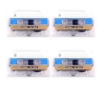 Zhdbchyuu 4pcs Blank Cassette Tapes 60-Minute for Teaching DIY Party Messages Speech Music Storage and Tape Recorder Collections