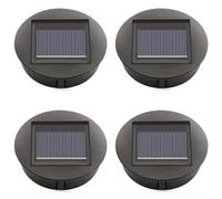 Zhdbchyuu 4PCS Solar Lamp Base with LED Bulb LED Night Light Base IP44 Waterproof Courtyard Light Base for Outdoor Camping Picnic