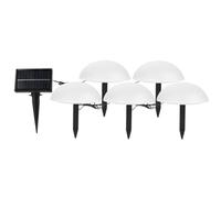 Zhdbchyuu 5 in 1 Solar Pathway Lights Outdoor Garden Hemisphere Stake Lights Solar Dome Lights for Garden Patio Pathway Yard B