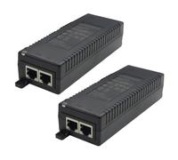 Zhdbchyuu 55V POE Injector 90W MCU Control Output 110-240Vac Power Supply Adapter for IP Camera WiFi AP Monitoring System, 2PCS
