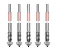 Zhdbchyuu 5PCS Bimetal Nozzle for QIDI Q2/Q2C,Quick-Swap Integrated Ceramic Throat Tube Hardened Steel Nozzle 0.2/0.4/0.6/0.8mm