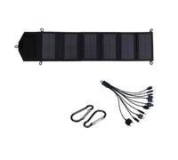 Zhdbchyuu 6-Fold Foldable Solar Panel 5V USB Waterproof Portable Charger for Phone Power Bank Outdoor Camping