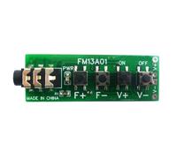 Zhdbchyuu 76-108MHz FM Dual Channel Stereo Radio Module RDA5807 Chip Audio Receiver Board DC 3.7-18V for Earphone Headset Speaker